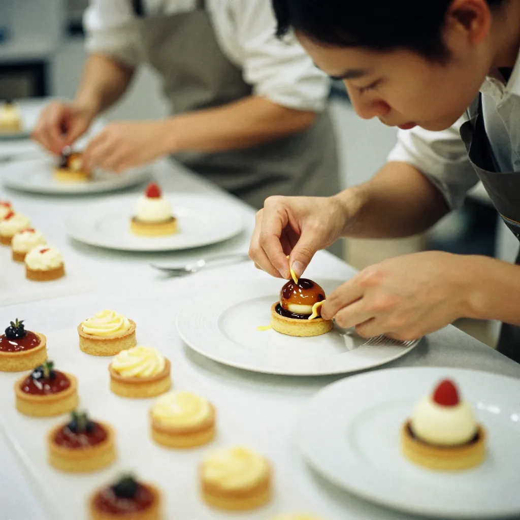 Pastry arts focusing on structural techniques